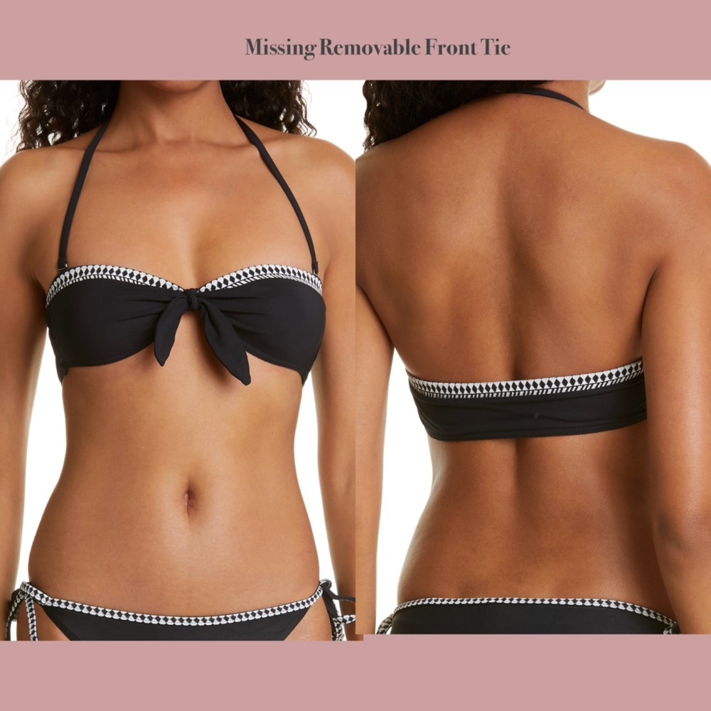 NWD LemLem [ Medium ]‎ Sofia Bandeau Bikini Top  MISSING FRONT TIE